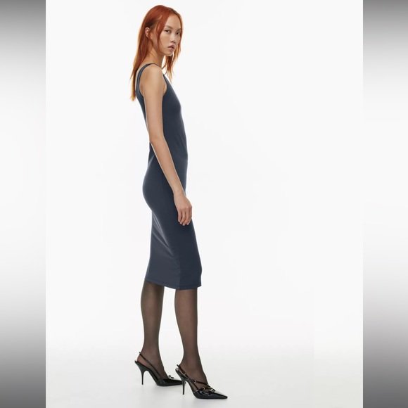 Aritzia Babaton Contour Squareneck Midi Dress in Total Eclipse, size Small - Picture 3 of 7